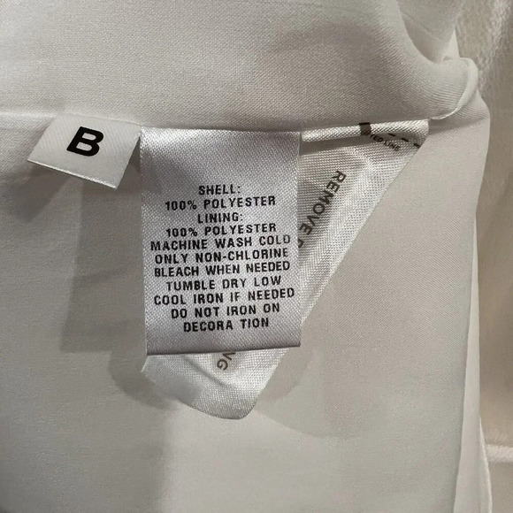 LOFT Size 6 Ivory Jewel Collar Embellishment Neck Flutter Sleeve Party Dress - Picture 11 of 13